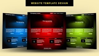 Illustrator tutorial - Website template design