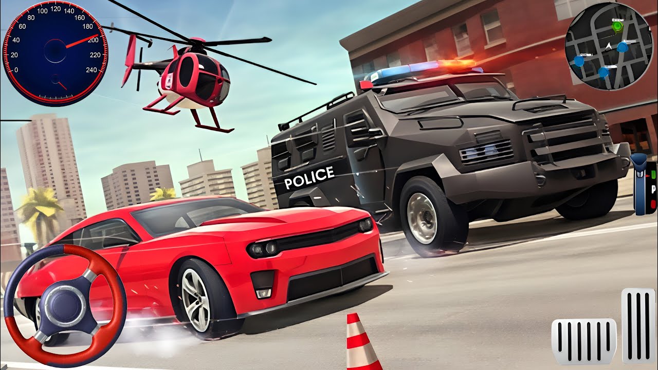Drive City police Car Chase Simulator 2025 - Real Multi Story Cop Cars ...