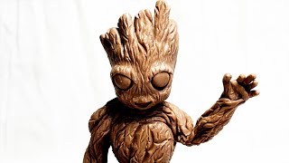 I am Groot \ How I made  Baby Groot plasticine sculpture | Sculpting | Guardians of the Galaxy