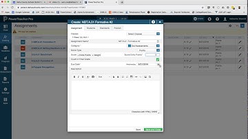 Gradebook - Grading a Standards-Based Formative Assessment