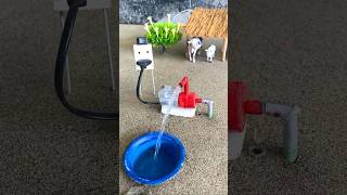 Collecting water from mini pump #shortvideo #shortsfeed #tractor #diy