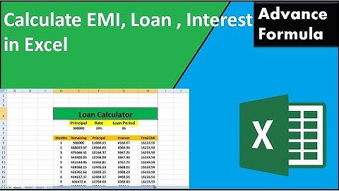 EMI loan calculator excel reducing balance sheet design with statement in Ms Excel / Technical World