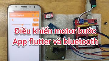 Điều khiển 1 motor bước qua bluetooth dùng app flutter