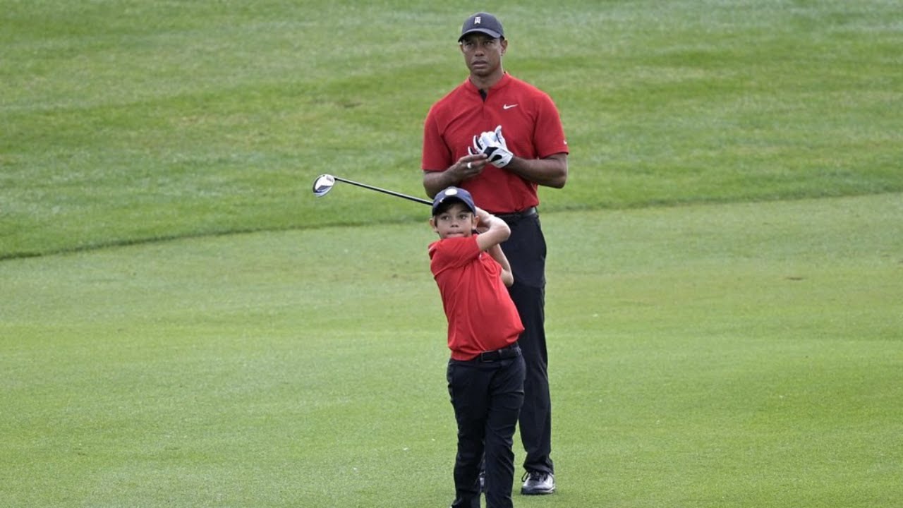 Charlie Woods, son of Tiger, shoots 81 in US Open local qualifier and