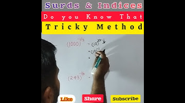 💥Simplification Tricks🤔 /Indices And SurdsTricks #Maths Tricks #shorts #shortsfeed
