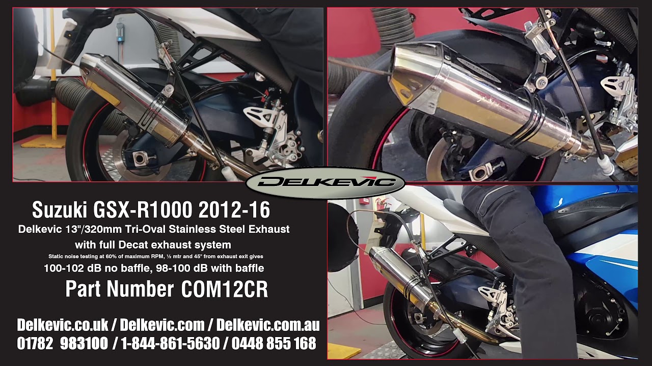Delkevic Exhaust Muffler Exhaust Muffler Tri Oval Stainless sound