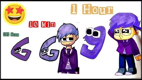 Alphabet Lore but Draw ALL Different Versions | 10 minutes and lowercase drawing | G-N | part 6