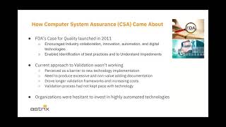 On Demand Webinar - Computer Systems Assurance – What You Need to Know Before the Transition