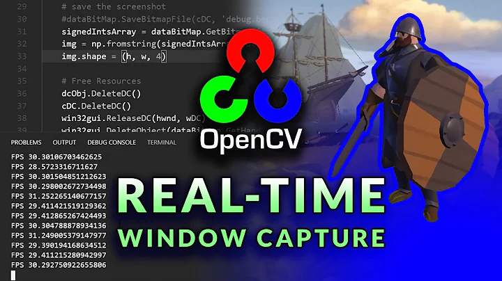 Fast Window Capture - OpenCV Object Detection in Games #4