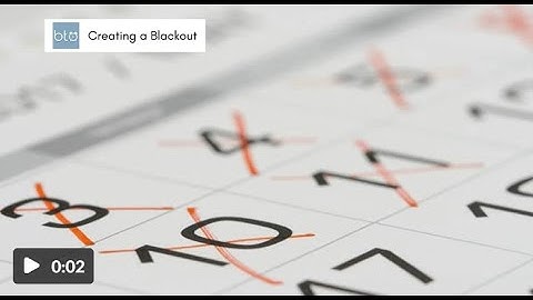Creating Blackouts with BookThatApp