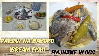 Paksiw na Bakoko (Bream fish)