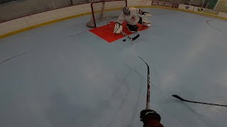 Who fell into the bench? *GOPRO HOCKEY*