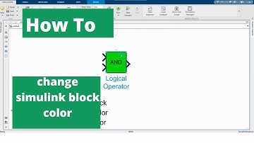 Simulink block color change