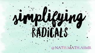 Simplifying Radicals ASMR screenshot 4
