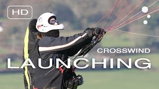 Paraglider Control: How to launch in a crosswind