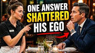 Billionaire Tests a Waitress with a Trick Question — One Answer Shatters His Ego