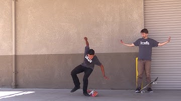 TODAY GABE LEARNS VARIAL HEELFLIPS