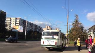 Автобус Лаз 695Н в Великом Новгороде