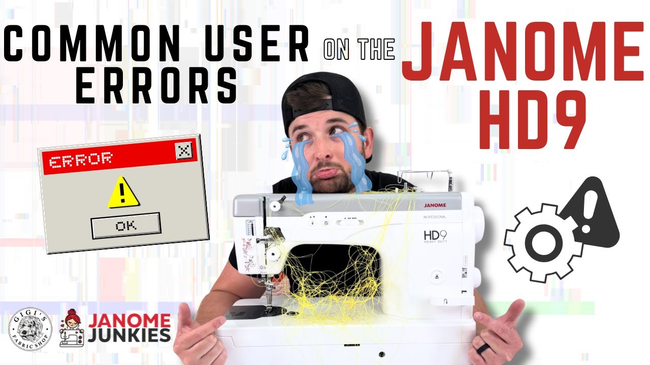 Janome HD-9 Common User Errors! (LEARN WITH US)