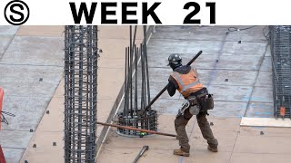 One-week construction time-lapse with closeups: Week 21 of the Ⓢ-series