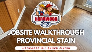 Provincial Stain Over Red Oak Finished With Oil Based Polyurethane by The Hardwood Guys