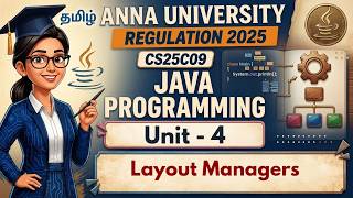 Information Layout Manager in Java Programming in tamil || CS25C09 || Anna University regulation 2025. News
