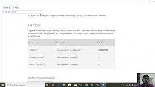 ANIRUDH CLASS A - ATAN FUNC - MICROSOFT EXCEL 2016 screenshot 5