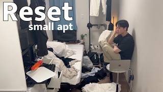 Resetting My 10㎡ Tiny Apartment After Weeks of Overtime 🇯🇵 Living Alone in Japan