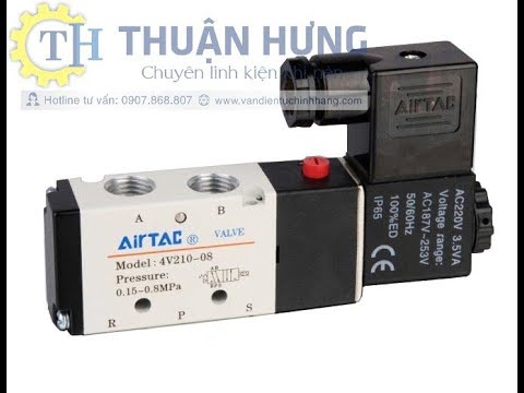 Video Van Điện Từ Khí Nén AIRTAC 4V210-08| Bán Van Khí Nén... - youtube