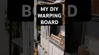 My DIY Warping board #diywarpingboard #weavingonabudget #weavinghack #rugwarp