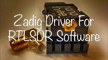Installing WinUSB Driver For SDR# Software Using Zadig To Use A RTLSDR