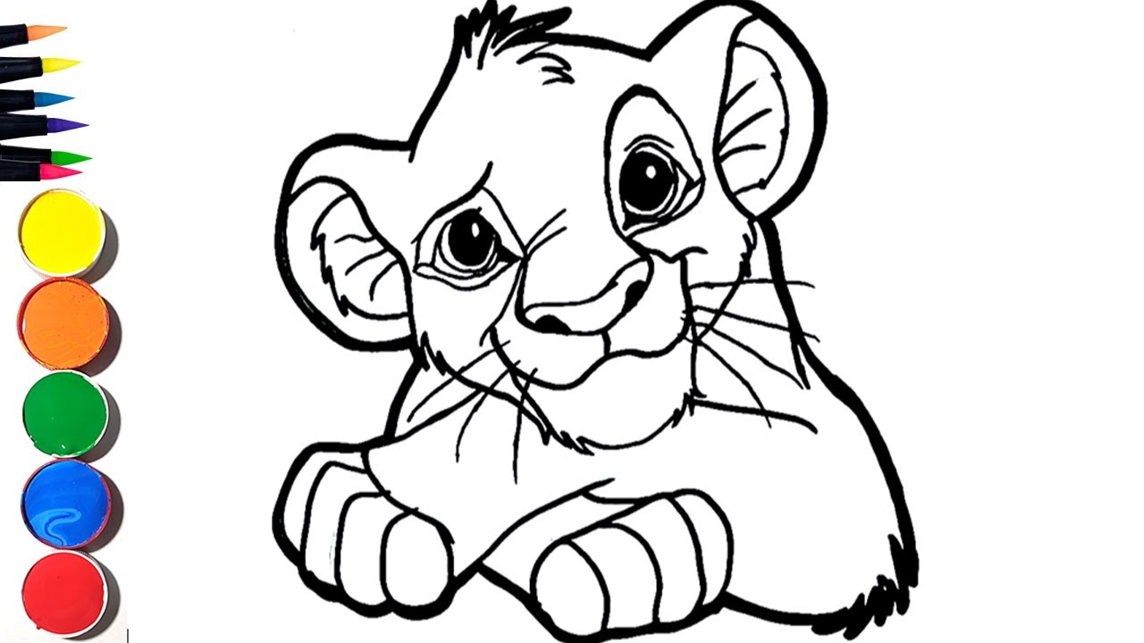 Dibujos Para Colorear De Simba Y Nala