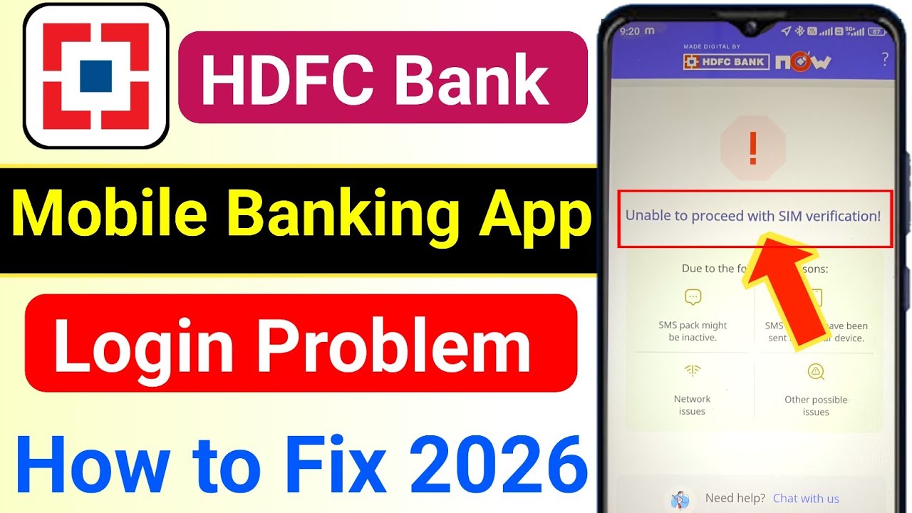 hdfc unable to proceed with sim verification | hdfc unable to proceed with sim verification problem 