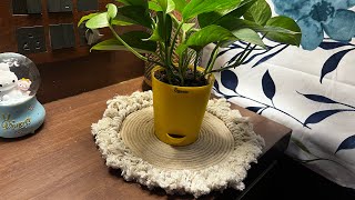 DIY Macrame Table Rug | Easy Home Decor Tutorial @akksh_arts