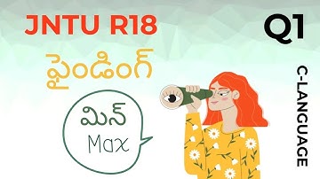C Programming in Telugu   Finding Min Max among three numbers   JNTU R18