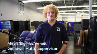 Dress for Student Success, Donation Door attendant Ahren "Big Mac" Arnett