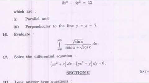Telangana Intermediate Mathematics-ll(B) 100%Syllabus Model Paper Are Released More Watch Video