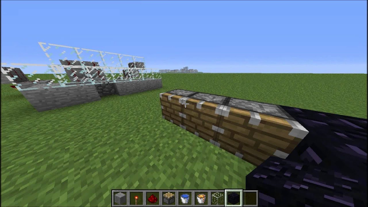 Minecraft : How To Make A Redstone Bridge - YouTube