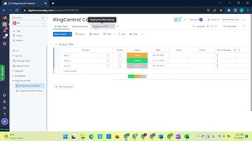 Integrate RingCentral SMS to monday.com