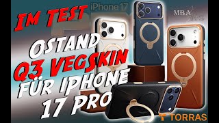 Torras Ostand Q3 Vegskin & 3D Displayschutz Für Iphone 17 Pro