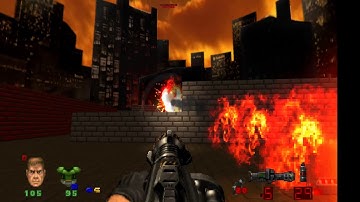 Brutal Doom V21 Doom 2 Level 12 The Factory 100% Complete Black Metal Difficulty