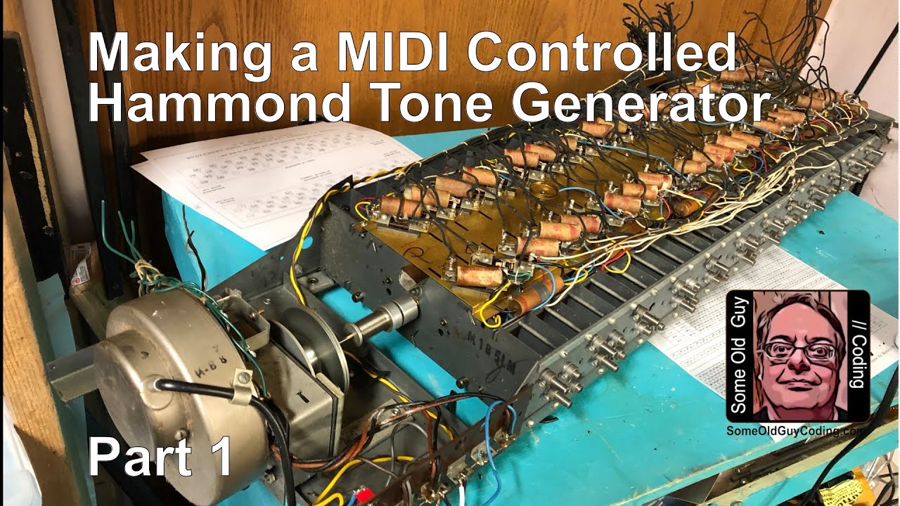 MIDI Controlled Hammond Tone Generator Project - Part 1 - YouTube