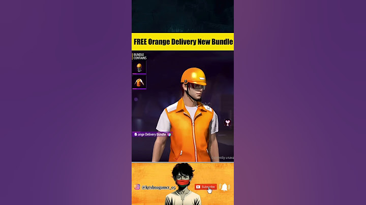 Claim Free Orange Delivery New Bundle Free Fire 🤯 #shorts