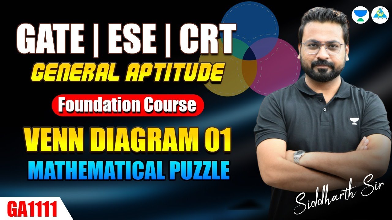 GATE ESE CRT | General Aptitude Reasoning | VENN Diagrams 01 by ...
