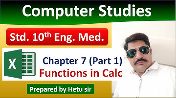 Computer Studies class 10 GSEB Chapter 7 English Medium (Part-1)