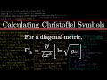 Deriving the Christoffel Symbols for a Diagonal Metric | Schwarzschild Metric Example