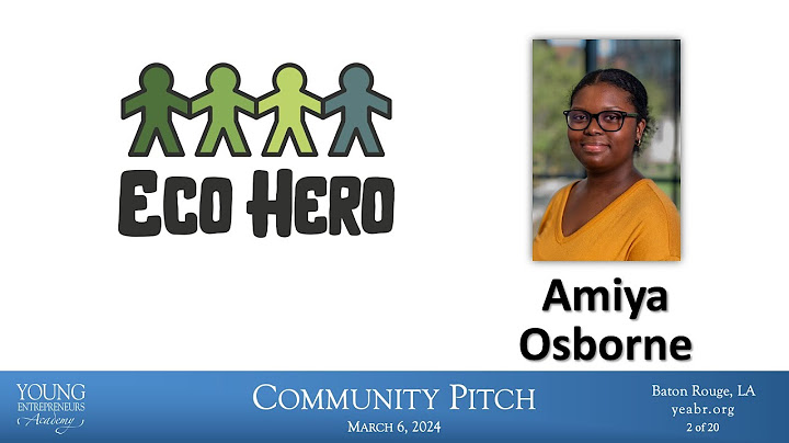 Eco Hero - Community Pitch 2024