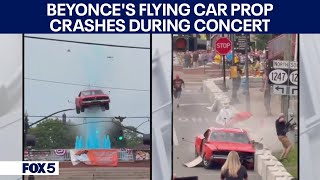 Beyonce's flying car prop malfunctions during Cowboy Carter concert | Caught on Camera