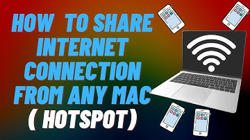 How to share internet connection from any mac? (Hotspot) - [Hindi] ✅