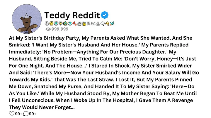 At My Sister's Birthday Party, My Parents Asked What She Wanted, And She Smirked: 'I Want My Sister.